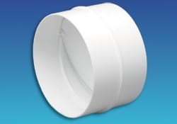 Łącznik z zaworem zwrotnym kanałów okrągłych