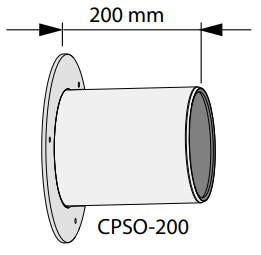 CPSO-200FRESHPOINT200 - nakładka kompensacyjna dł.200 mm do montażu jednostki Freshpoint 200, stal ocynk.