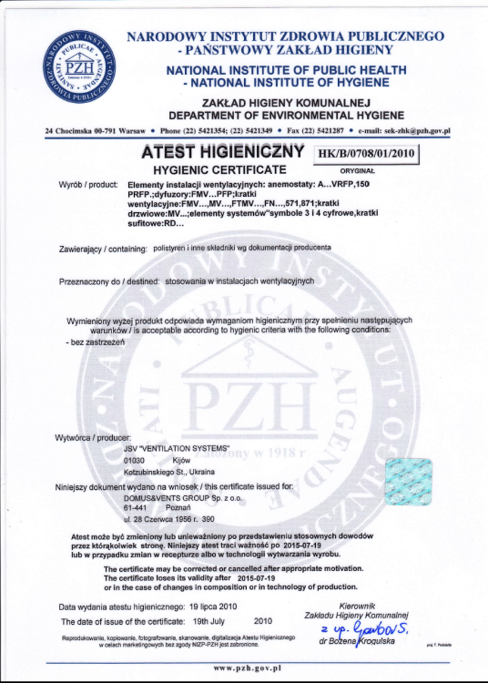 Atest higieniczny_elementy_PCV