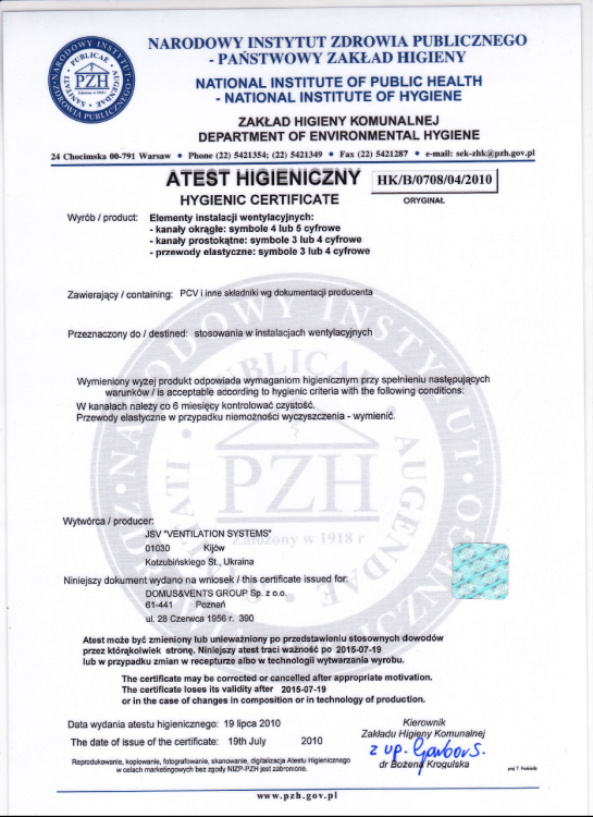Atest higieniczny_kanały_PCV