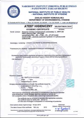 Atest higieniczny_elementy_PCV